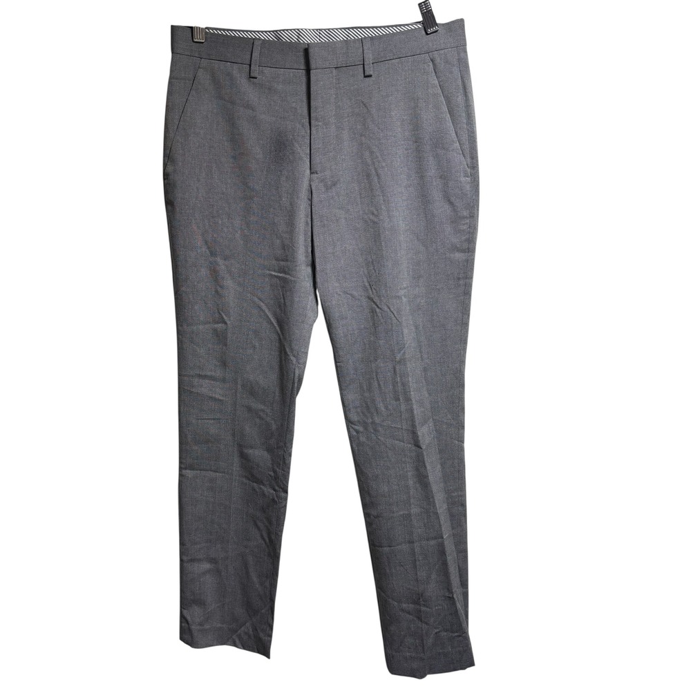 Express Extra Slim Stretch Wrinkle Resistant Gray Dress Pants Mens 29x30 #890‎